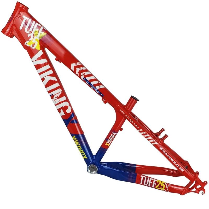 Quadro 26 Dirt Jump Vikingx Tuff X-25 Aluminio Vermelho Bike
